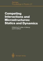 Cover von Competing Interactions and Microstructures: Statics and Dynamics