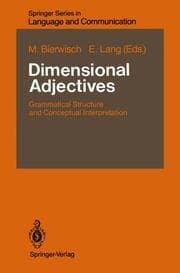 Cover von Dimensional Adjectives