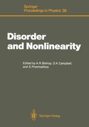 Cover von Disorder and Nonlinearity