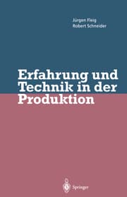 Cover von Erfahrung und Technik in der Produktion