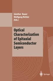 Cover von Optical Characterization of Epitaxial Semiconductor Layers