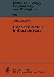 Cover von Transition Metals in Biochemistry