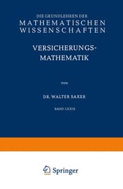 Cover von Versicherungsmathematik