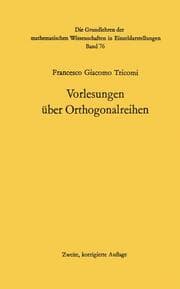 Cover von Vorlesungen über Orthogonalreihen