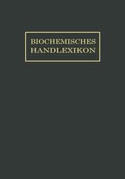 Cover von Biochemisches Handlexikon