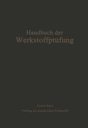 Cover von Die Prüfung der metallischen Werkstoffe