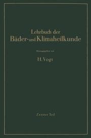 Cover von Lehrbuch der Bäder- und Klimaheilkunde