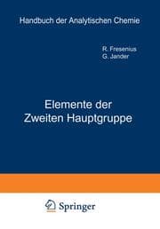 Cover von Elemente der Zweiten Hauptgruppe