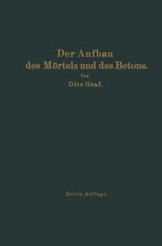 Cover von Der Aufbau des Mörtels und des Betons