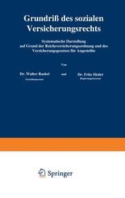 Cover von Grundriß des sozialen Versicherungsrechts