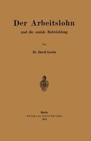 Cover von Der Arbeitslohn und die soziale Entwicklung