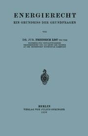 Cover von Energierecht