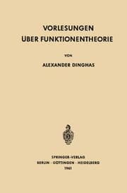 Cover von Vorlesungen über Funktionentheorie