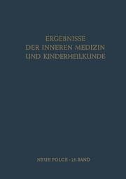 Cover von Ergebnisse der Inneren Medizin und Kinderheilkunde