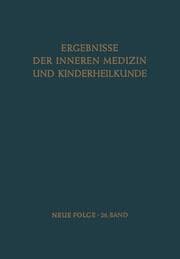 Cover von Ergebnisse der Inneren Medizin und Kinderheilkunde