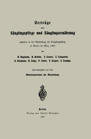 Cover von Vorträge über Säuglingspflege und Säuglingsernährung