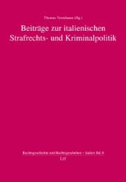 Cover von Beiträge zur italienischen Strafrechts- und Kriminalpolitik