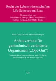 Cover von Anbauverbote für gentechnisch veränderte Organismen ('Opt-Out')