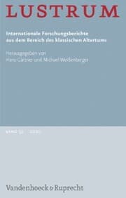 Cover von Lustrum Band 52 - 2010