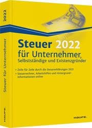 Cover von Steuer 2022 für Unternehmer, Selbstständige und Existenzgründer