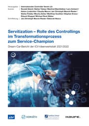 Cover von Servitization - Rolle des Controllings im Transformationsprozess zum Service-Champion - ICV-Leitfaden