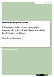 Cover von L'Insurrection bretonne, un episode tragique de la Révolution Fran¿aise selon Les Chouans de Balzac
