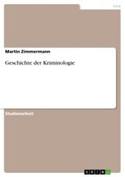 Cover von Geschichte der Kriminologie