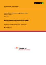 Cover von Corporate social responsibility at BASF