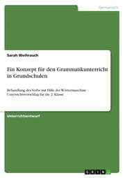 Cover von Ein Konzept für den Grammatikunterricht in Grundschulen