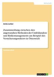 Cover von Zusammenhang zwischen den angewandten Methoden der Umfeldanalyse und Risikomanagements am Beispiel des Versicherungssektors in Österreich