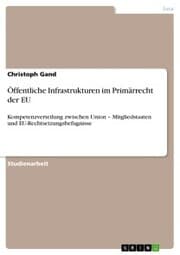 Cover von Öffentliche Infrastrukturen im Primärrecht der EU