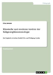 Cover von Klassische und moderne Ansätze der Religionsphänomenologie