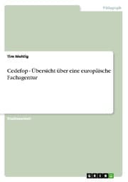 Cover von Cedefop - Übersicht über eine europäische Fachagentur