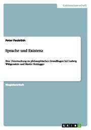 Cover von Sprache und Existenz