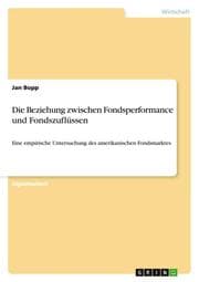 Cover von Die Beziehung zwischen Fondsperformance und Fondszuflüssen