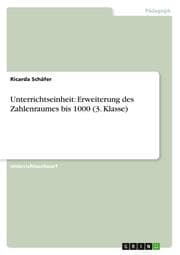 Cover von Unterrichtseinheit: Erweiterung des Zahlenraumes bis 1000 (3.Klasse)