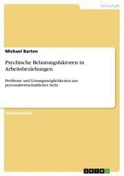 Cover von Psychische Belastungsfaktoren in Arbeitsbeziehungen