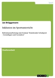 Cover von Inklusion im Sportunterricht