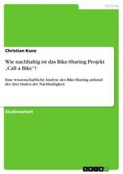 Cover von Wie nachhaltig ist das Bike-Sharing Projekt Call a Bike?