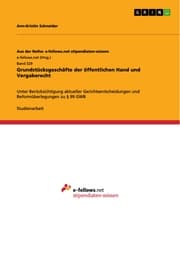 Cover von Grundstücksgeschäfte der öffentlichen Hand und Vergaberecht