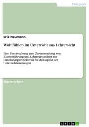Cover von Wohlfühlen im Unterricht aus Lehrersicht