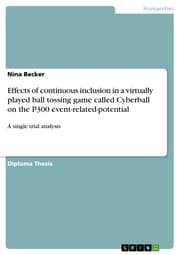 Cover von Effects of continuous inclusion in a virtually played ball tossing game called Cyberball on the P300 event-related-potential
