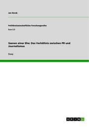 Cover von Szenen einer Ehe: Das Verhältnis zwischen PR und Journalismus