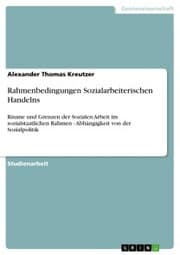 Cover von Rahmenbedingungen Sozialarbeiterischen Handelns