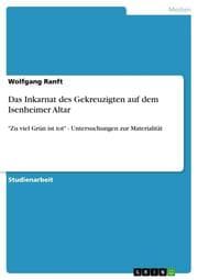 Cover von Das Inkarnat des Gekreuzigten auf dem Isenheimer Altar