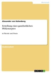 Cover von Erstellung eines ganzheitlichen PR-Konzeptes