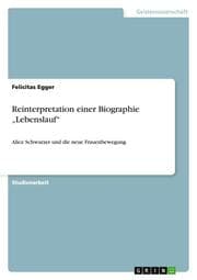 Cover von Reinterpretation einer Biographie Lebenslauf