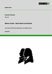 Cover von Minna Canth - Nach Recht und Gesetz
