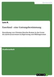 Cover von Faserland - eine Gattungsbestimmung