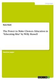 Cover von The Power to Make Choices - Education in Educating Rita